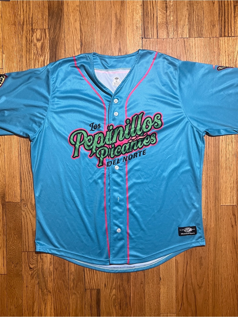 OT Sports Jersey Pepinillos Picantes Del Norte Minor League Team Size 2XL